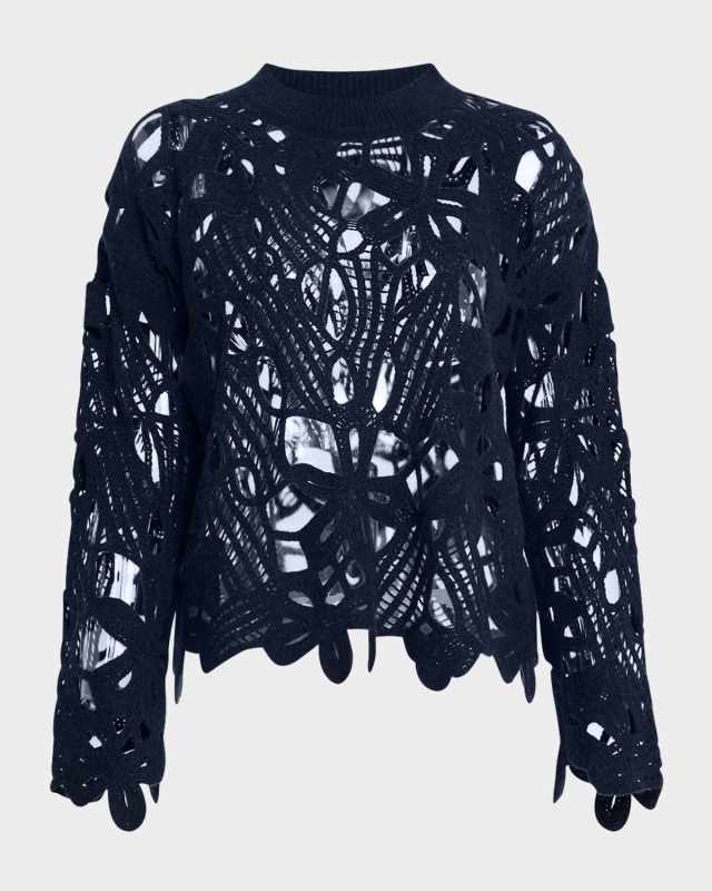 The Crochet Wool-Cashmere Pullover
